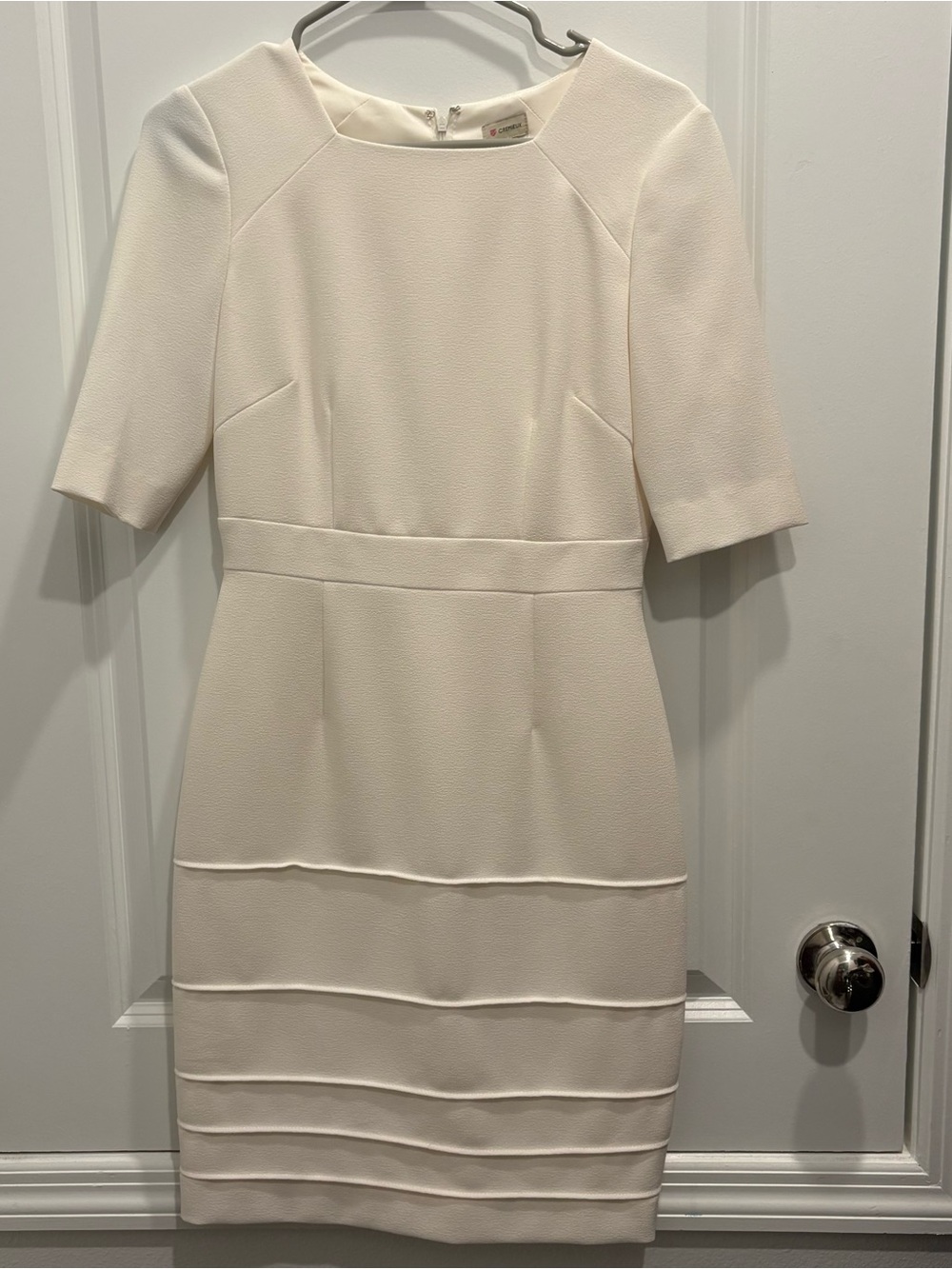Cremieux Classic Ivory Short-Sleeve Sheath Dress